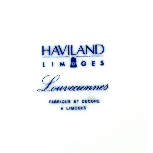 Haviland Limoges "Louveciennes" Salad Plate 7 5/8" France-Set of 7-Pristine Mint - Picture 8 of 8